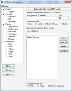 KiTTY (PuTTY) configuration