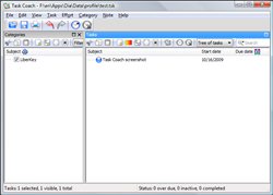 Task Coach - Main window
